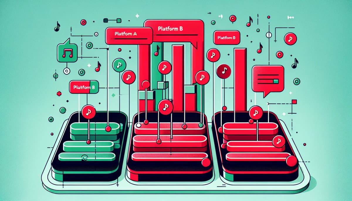 Comparaison Spotify vs Apple Music vs YouTube Music pour artistes independants